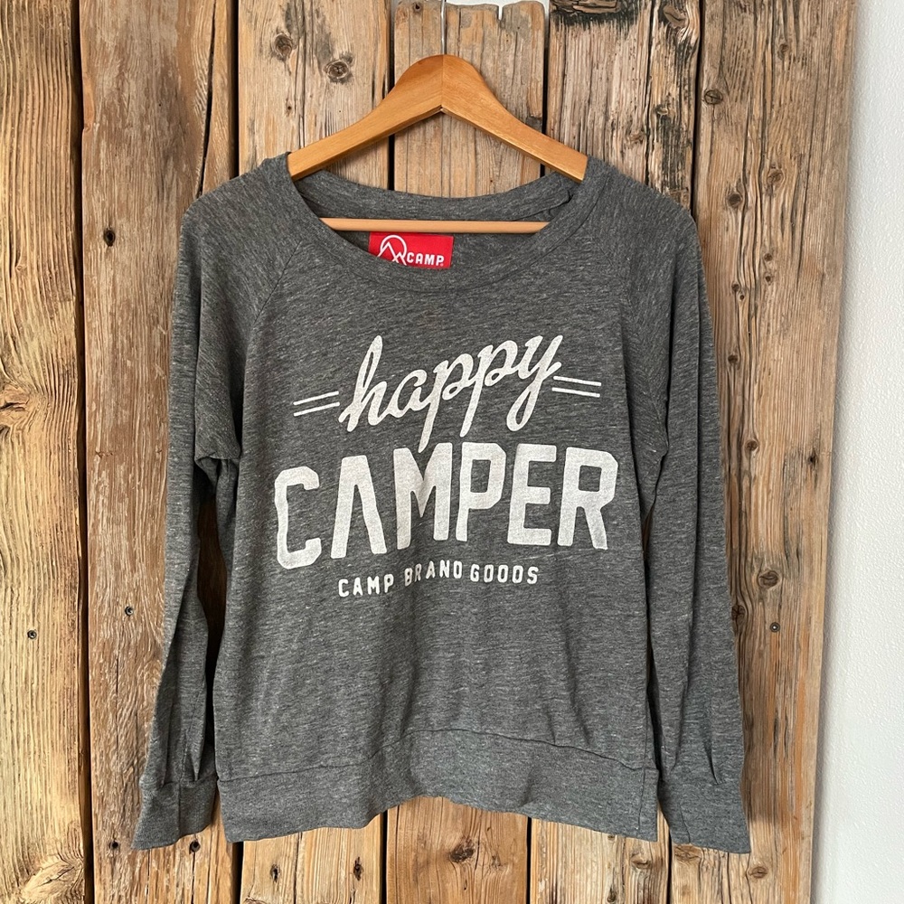 Camo Brand Goods Happy Camper sweatshirt